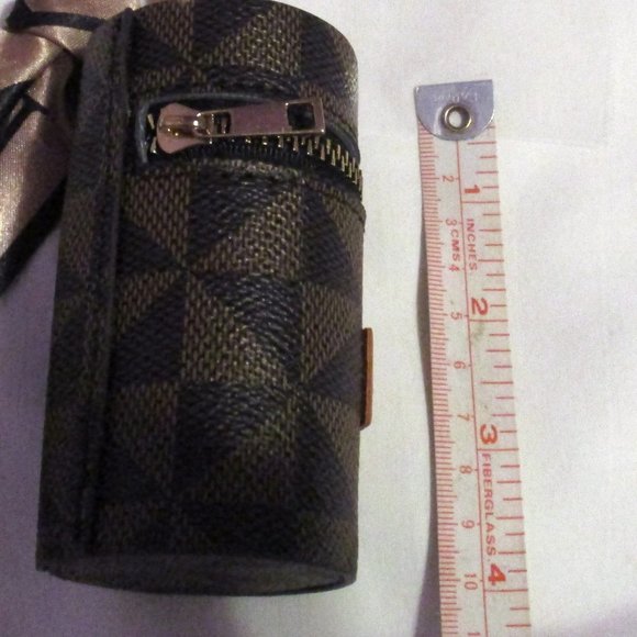 NWOT UNBRANDED Keychain Purse Fob Brown - Picture 4 of 7